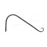 Panacea Black Wrought Iron Plant Hook 12 in. H
