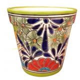 4ct Avera Talavera Ceramic Planter 5x5 Multicolor