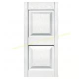 2Ct Builders Edge 35"H x 14.75"W White Shutter 2pk