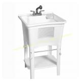 Glacier Bay Laundry Sink Work Center, White