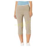 Briggs New York Womens Pull-On Capri Pocket Sz 16