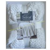Life Comfort Faux Fur Throw, Cream 60x70