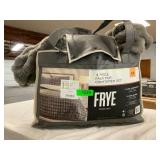 Frye 3 piece faux fur comforter set king