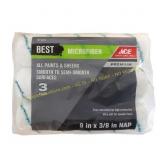 3ct Ace Microfiber Paint Roller Cover 9-in 3 pk