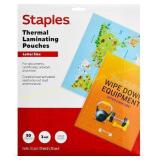 Staples Letter Laminating Pouches, 50 Pack