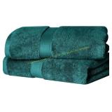 Egyptian Cotton Bath Towel Set (2)   Teal
