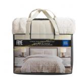 Frye 2" Channel Faux Fur King Comforter Set