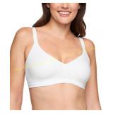 Sz M Warners Easy Does It Bra - White