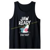 Size L Men s Jaw Ready Shark Summer Beach Tank