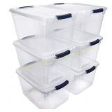 Cleverstore 30 Qt Plastic Storage Tote