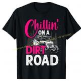 UTV Girls Chillin on Dirt Road SXS T-Shirt Sz L