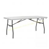 HDX 6 ft Almond/Bronze Table Seats 6