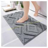 Bath Mat & Rugs 24x16, Ultra Soft Grey