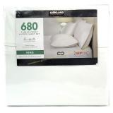 Kirkland King 680TC Sheet Set, Deep Pockets