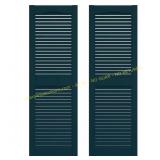 3Ct Louvered Vinyl Exterior Shutters Pair