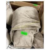 Tan/brown throw blanket