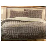 Frye 3pc Faux Fur Comforter Set Queen