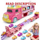 DOWELLIN Carrier Truck Toys for Kids, Princess Pin