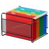 MaxGear Mesh Hanging File Organizer Box, Black