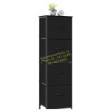 Ebeneze Dresser: 4 Drawers, 51" Tall, Black