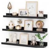 Heimlove 18in Picture Ledge Shelf Set of 3