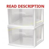 Homz 2-Pack Storage bins damaged