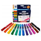 Crayola Low Odor Dry Erase Markers, 12Count