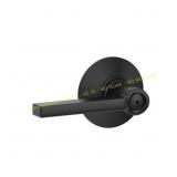 Schlage Latitude Matte Black Bed/Bath Lever