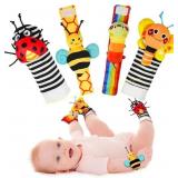 Infinno Baby Rattle Socks Set, 0-12m Toys
