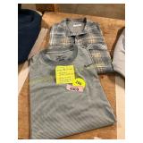 2ct Size L Grey Shirts(Columbia +Nike Drift)