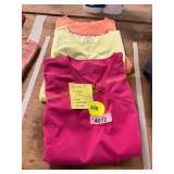 3ct Size S Scrub Tops(Pink,Orange,Yellow)