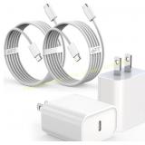 Black iPhone 17/16/15 Fast Charge Cable 6ft USB-C