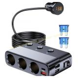 LIHAN 7-1 Car Lighter Splitter 12V/24V USB-C
