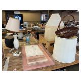 Lamps, Shades, Shell Artwork