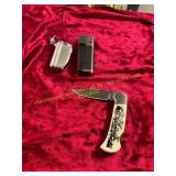 2ct Lighters + Pocket Knife