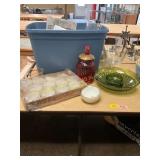 Cups, Cardinal Jar, Pyrex Measuring Cup, Etc