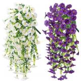 Faux Petunia Hanging Plants Mix-d