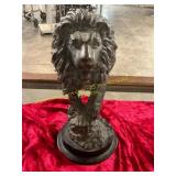 Bronzed Cast Iron Lions Head