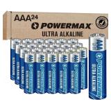 Powermax 24-Count AAA Batteries, Long Lasting