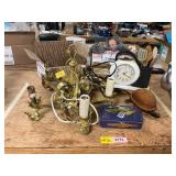 Hanging Light, Clock, Dolls, Misc