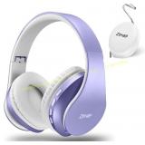 ZIHNIC Bluetooth Headphones Over-Ear Purple