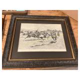 Framed The Pony War Dance Print