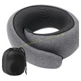 Memory Foam Travel Neck Pillow, U-Shape, Gray