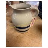 Vintage Crock Stoneware Pitcher