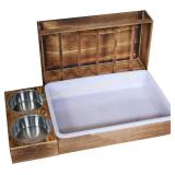 Rabbit Hay Feeder with Wood Bunny Manger