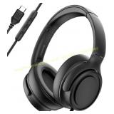 Wired Over-Ear Headphones with USB-C (Black)