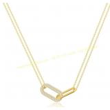 Freekiss Gold Pendant Necklace, 14K Plated