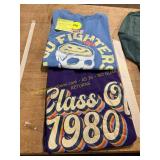 2ct Graphic T s (Purple L, Blue S/M Fits Bigger)