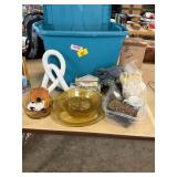 Depression Glass, Last Supper Plaque, Etc