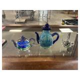 3ct Glass Teapots/ Paper Weights